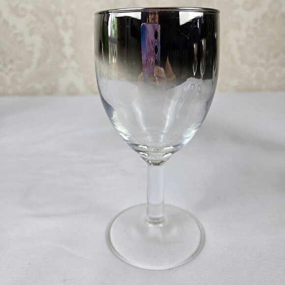 Mid-Century Modern Lusterware Decanter with 5 Matching Glasses Ombre Vintage - Picture 16 of 16